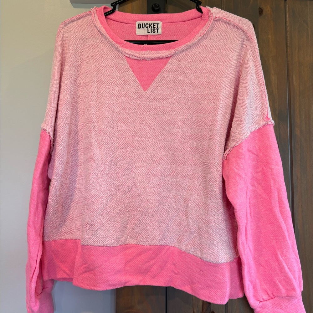 BUCKETLIST Pink Women's Sweater